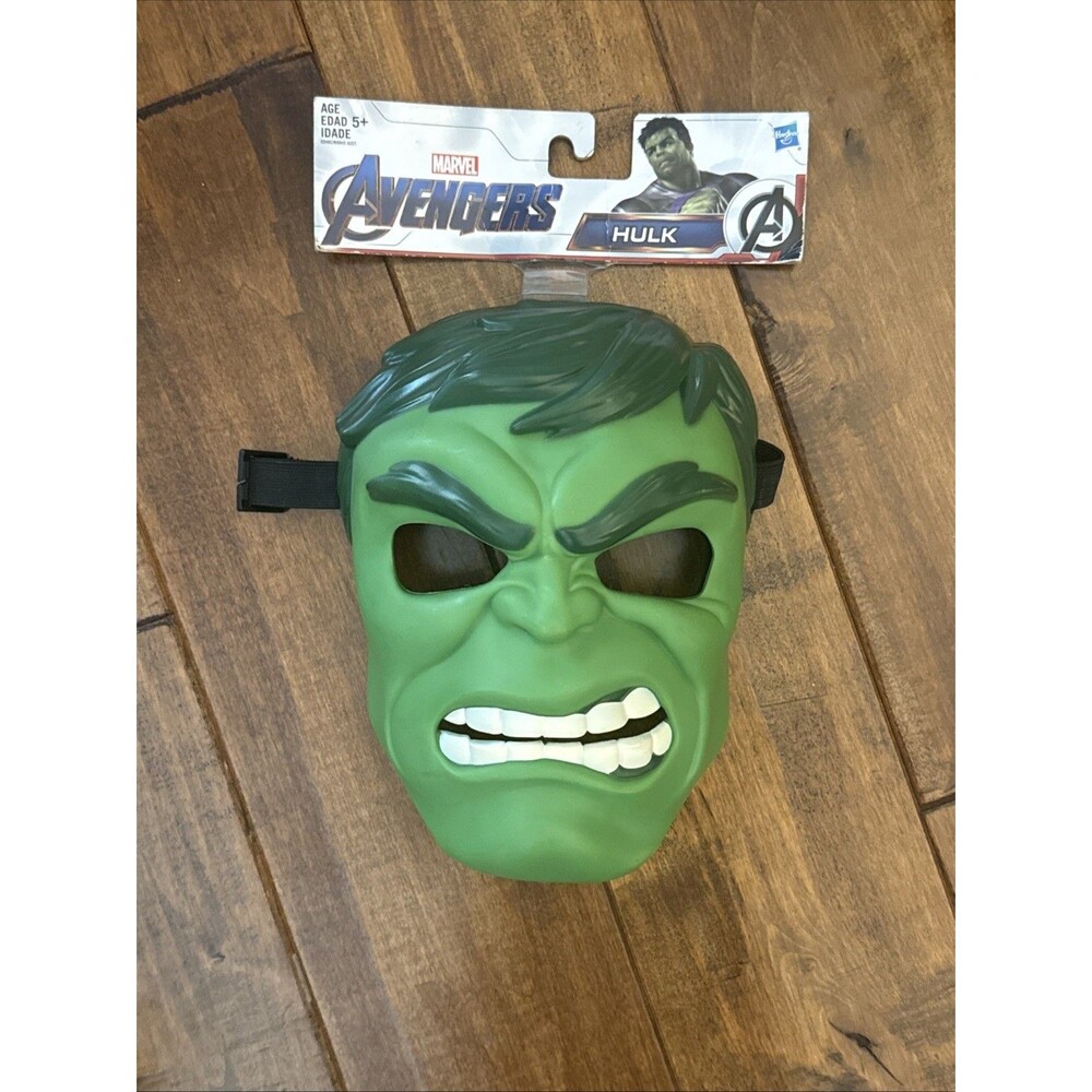 NWT The Incredible HULK Marvel Avengers Hasbro Green Dress Up Play Mask Costume